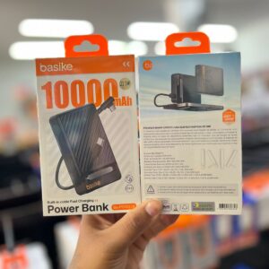POWER BANK 10.000MAH COM CABO EMBUTIDO BA-POW219
